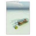 message in a bottle card