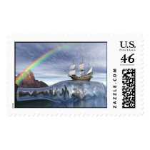 .Message in a Bottle Stamp - Customized