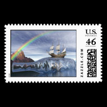 .Message in a Bottle Stamp stamps