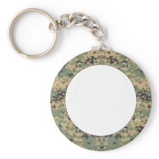 Message on Camo keychain