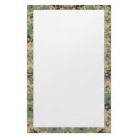 Message on Camo Personalized Stationery