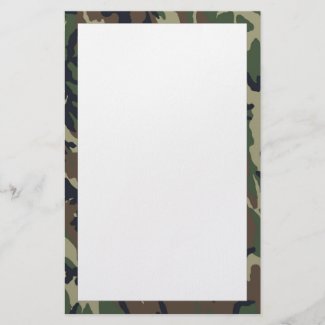 Message on Camo stationery
