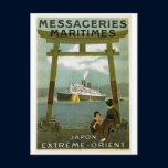 Messageries Maritimes Japon Extreme Orient Post Card