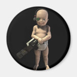 Messed up Kid Fridge Magnet