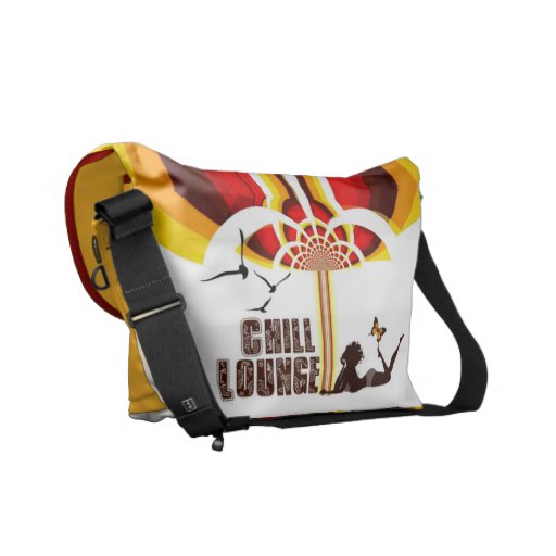 Messenger Bag ``Retro Flower Chill Lounge´´