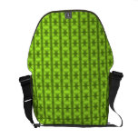 Messenger bag seamless retro pattern