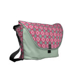 Messenger bag seamless retro pattern