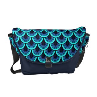 Messenger Bag Seamless retr pattern rickshawmessengerbag