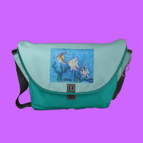 Messenger Bag -Tropical Angelfish messenger bags