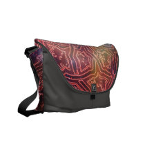 Messenger Bag Vintage, Antique geometric Design