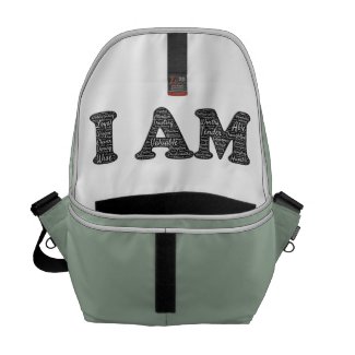 Messenger bag with an important reminder for you!