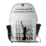 Messenger Bag Women's Tennis 1 Black on Light