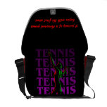 Messenger Bag Women's Tennis 1 Purp. Dark or Light