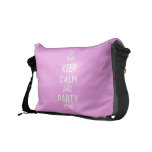 [Two hearts] keep calm and be my valentine  Messenger Bags