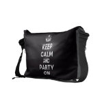 [Electric guitar] keep calm and rock on  Messenger Bags