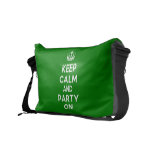 [Knitting crown] keep calm and knit on  Messenger Bags