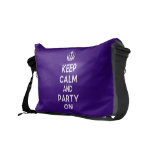 [Electric guitar] keep calm and rock out  Messenger Bags