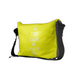 [Smile] keep calm and smile on  Messenger Bags