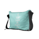 [Knitting crown] keep calm and cast off  Messenger Bags