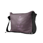 [Two hearts] keep calm and think of nana  Messenger Bags