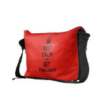 [Crown] keep calm and get traught  Messenger Bags