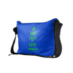 [Crown] keep calm and love amaan  Messenger Bags