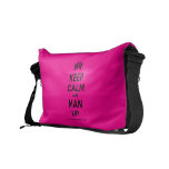 [Feet] keep calm and man up  Messenger Bags