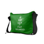 [Crown] keep calm and stay organised  Messenger Bags