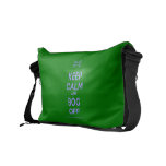 [UK Flag] keep calm and bog off  Messenger Bags