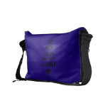 [Crown] keep calm and adore lujain.k [Love heart]  Messenger Bags