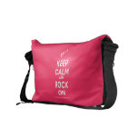 [Electric guitar] keep calm and rock on  Messenger Bags