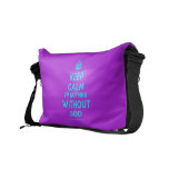 [Crown] keep calm i'm nothing without god  Messenger Bags