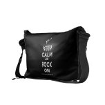 [Electric guitar] keep calm and rock on  Messenger Bags