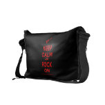 [Electric guitar] keep calm and rock on  Messenger Bags