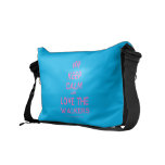 [Feet] keep calm and love the walkers  Messenger Bags