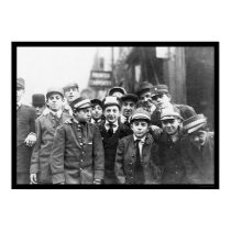 Messenger Boy Strike in NYC 1916 posters by lc_vintagephotos Messenger Boy Strike in NYC 1916 posters