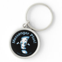 Messenger Plusee! Keychain (Black) keychains