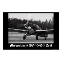 Messerschmitt Bf-109 E-3 Emil posters