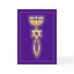 Messianic Seal - purple Greeting Cards