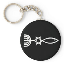 Messianic symbol keychain