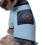 Messier 106 Spiral Galaxy Space Art Painting Pet Tshirt