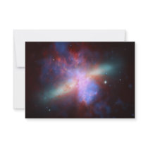 Messier 82 NGC 3034 Cigar Galaxy M82 Composite Personalized Invitation
