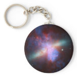 Messier 82 NGC 3034 Cigar Galaxy M82 Composite Keychains