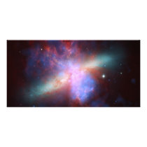 Messier 82 NGC 3034 Cigar Galaxy M82 Composite Photo Greeting Card