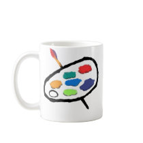 Messy Artist At Work Mugs