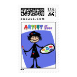 Messy Artist At Work stamps