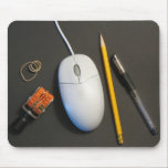 Messy Desk Mouse Pad (Black) mousepads