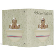 Messy Gingerbread Man Recipe Binder binder