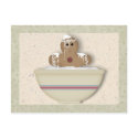 Messy Gingerbread Man Recipe Card postcards by MouseCountry Messy Gingerbread Man Recipe Card postcards