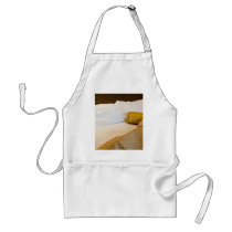 Messy luxurious bed aprons